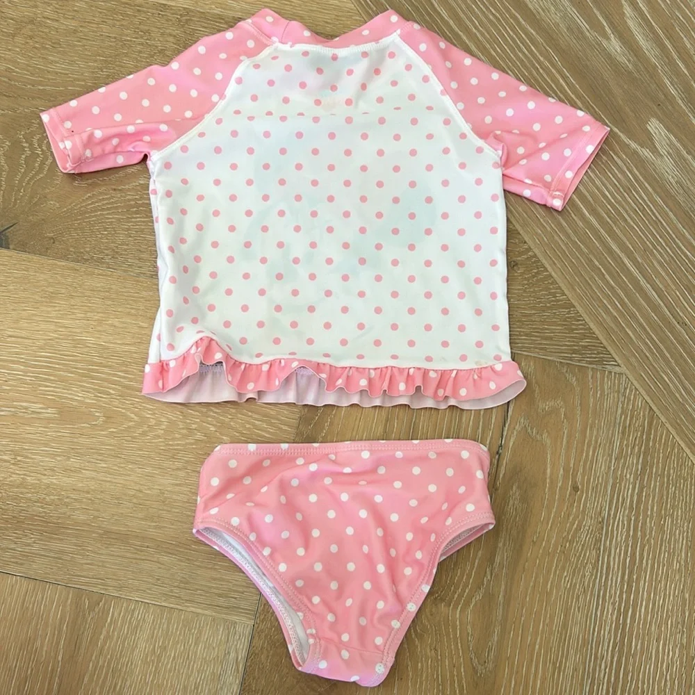 Disney Baby Swim, rash guard top with bikini bottoms , size 24m